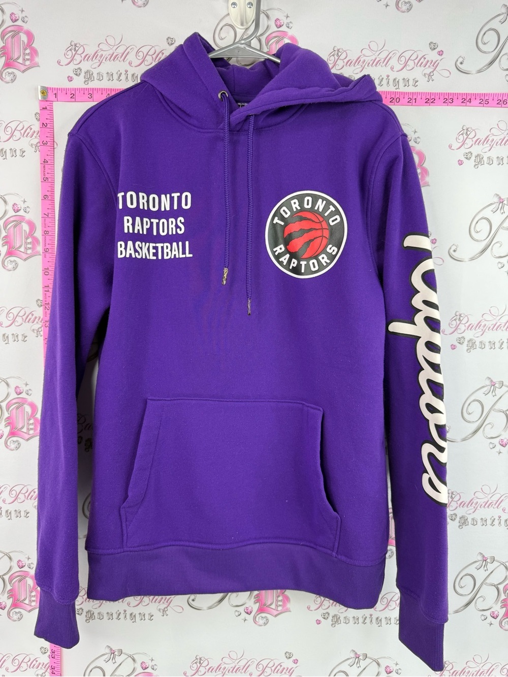 NBA hoodie sweater basketball Toronto Raptors Purple Pullover Hoodie with Logo